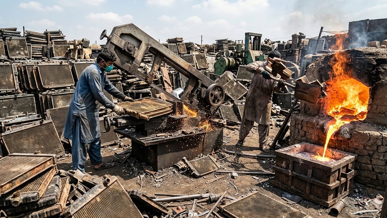 Pakistan Radiator Inside Pakistan’s Radiator Recycling Factory | Waste to Wealth ...