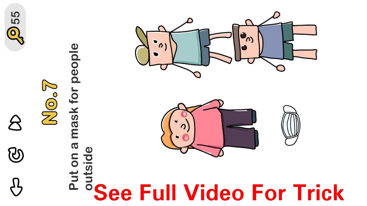 Brain Out Beat Virus Level 7 || Put On A Mask For People Outside.