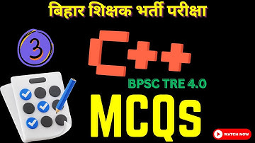 C++ MCQs with Detailed Explanations | BPSC TRE 4.0 Computer Science Preparation | PART-3 #bpsctre4cs