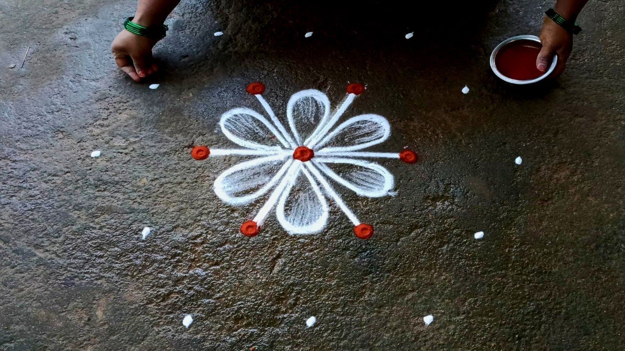 Pongal2023special flower rangoli|5*3 sankranti chukala muggulu|bhogi muggulu|Super Beautifulrangoli