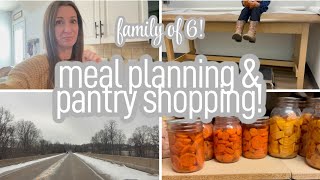 PLANNING MEALS FROM THE PANTRY AND FREEZER!