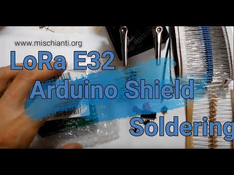 EBYTE LoRa E32 soldering Arduino shield