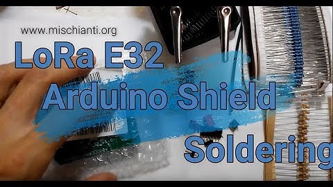 EBYTE LoRa E32 soldering Arduino shield