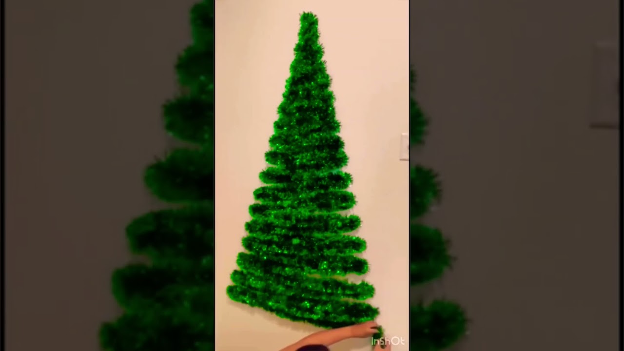 DIY Wall Christmas Tree Tutorial-Easy, Space-Saving, and Budget-Friendly 