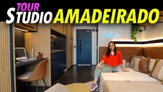 STUDIO 27M² COM ARMÁRIOS RIPADINHOS E GELADEIRA ESCONDIDA