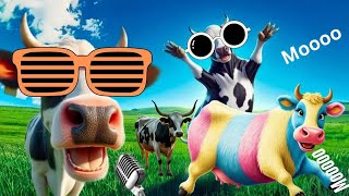 Asmr Funny Cow Dance 2025 Straight 2 Minutes Cow Dance & Cow Song