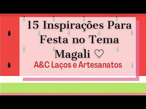 Se inspire e faça vc mesmo sua festa no tama magali, tudo facil e pratico.