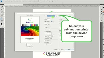 How to set Photoshop Colour Management Print Settings for Sublimation with Splashjet Inks