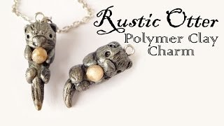 DIY Vintage/Rustic Otter Polymer Clay Charm