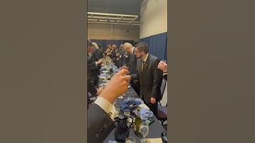 The toast. Free masons & Prince Hall 25th Anniversary Reunification banquet for Kansas.