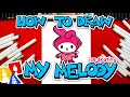 How To Draw My Melody Ice Skating