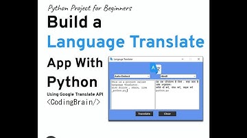 Language Translate App With Python(tkinter)