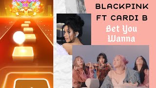 Tiles Hop Blacpink Ft Cardi B Bet You Wanna - Insanely Addictive Gameplay! screenshot 4