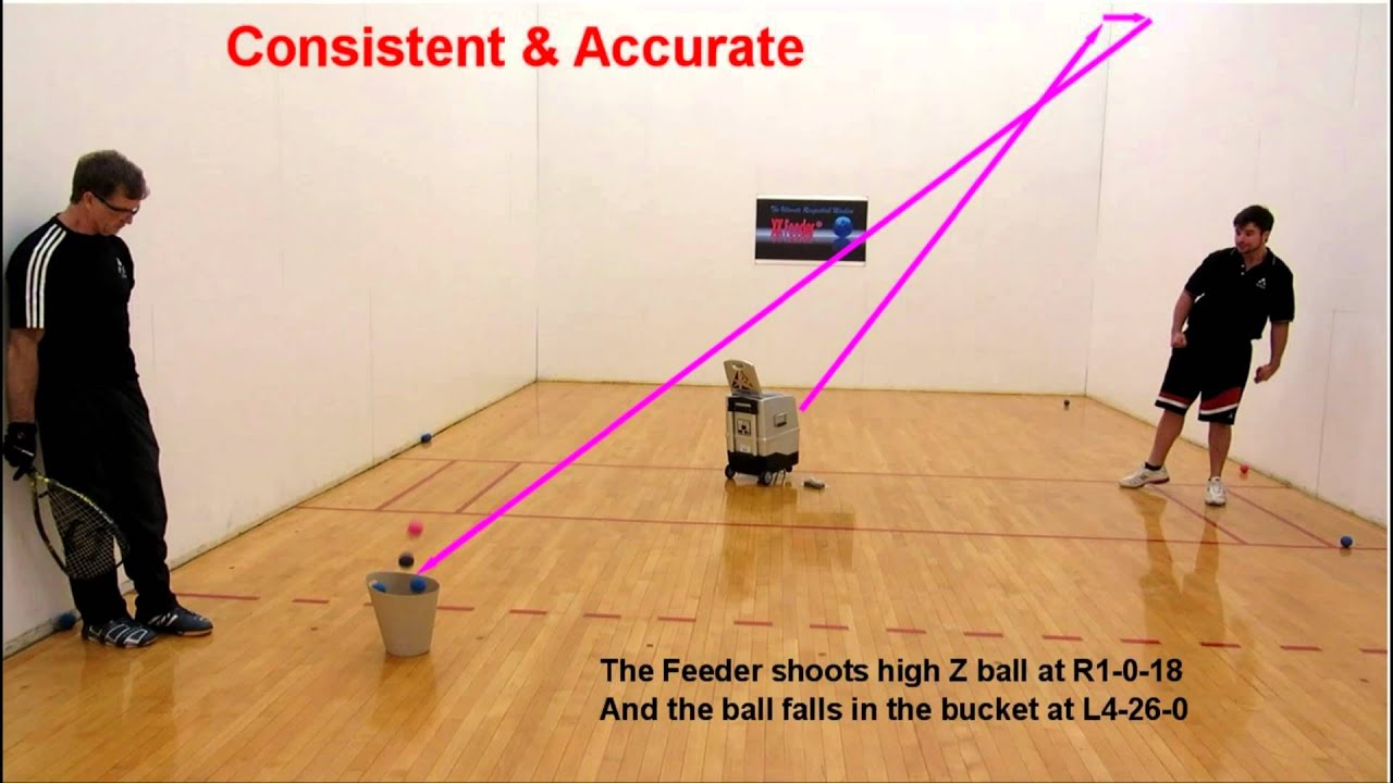 XK Racquetball Feeder® Consistent & Accurate Shots! YouTube
