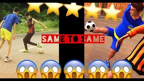 "SkillTwins Football game"Skills in Real life & game Tutorial"HD