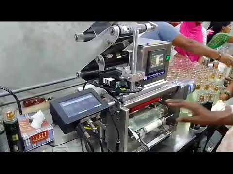 semiautomatic Labeling Machine with Batch Printing