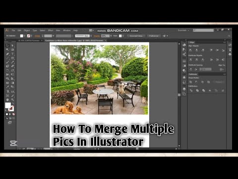 How To Merge Multiple Pics In Illustrator Graphics Arts , Photoshop  & Illustrator Tricks #logo