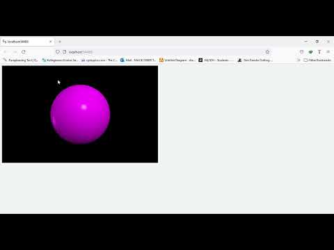 Color Changing Sphere/Orb designed using Visual Python