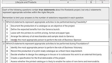 AgilePM v2 Practitioner Practice Paper Q4 Part B