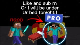 Minecraft bedwars experience😂(99.9% will laugh)