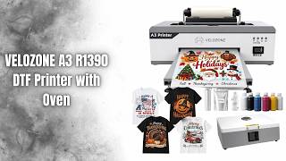 VELOZONE A3 R1390 DTF Printer Review | White Ink Circulation & 1440 DPI!