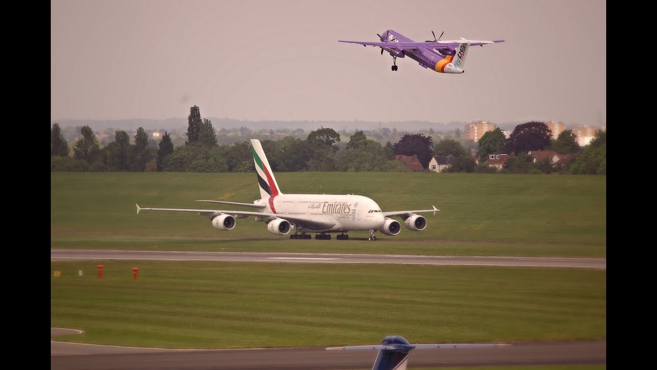 BHX/EGBB - Airbus A380 touch down! - 02/06/16