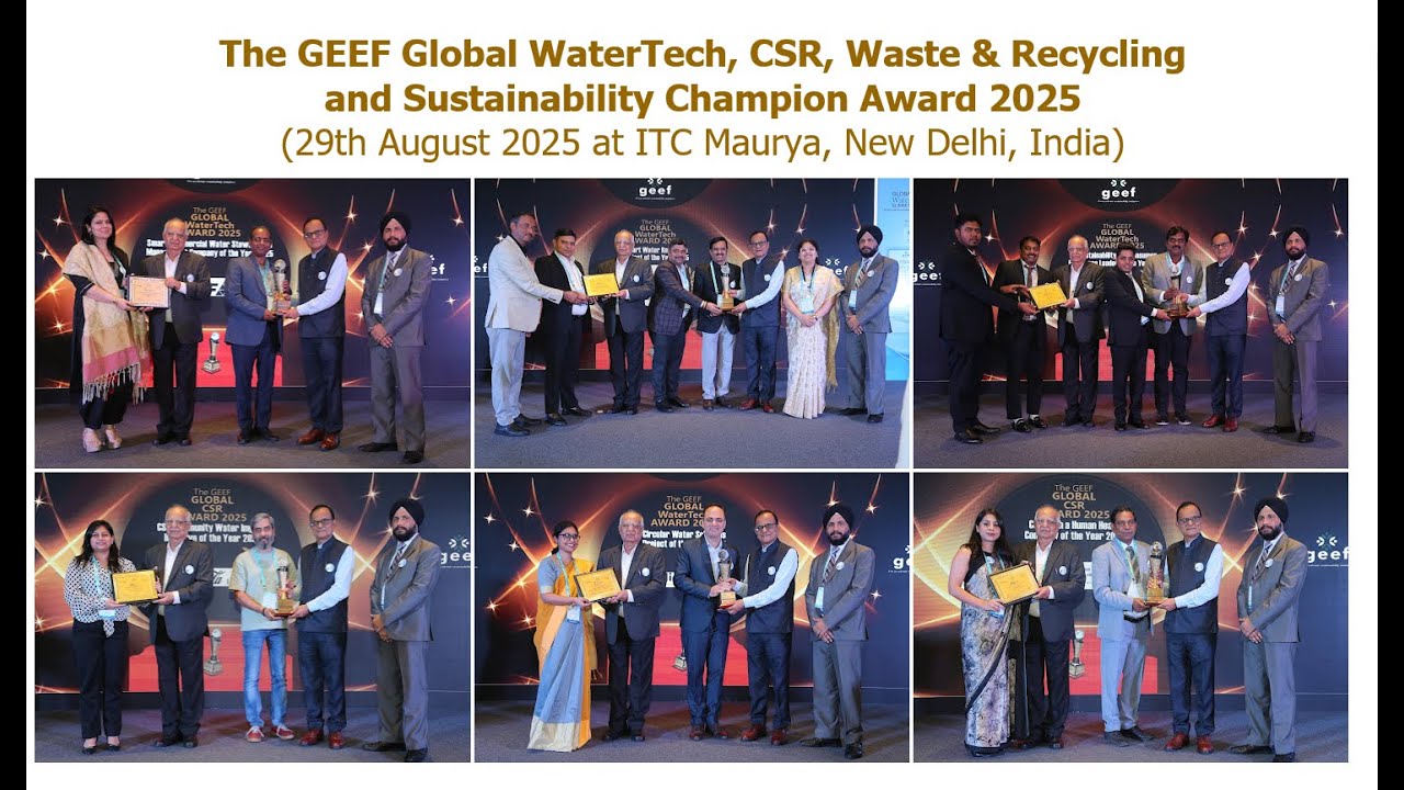 Winner of The GEEF Global Water | CSR | Champion | Waste & Recycling Awards 2025