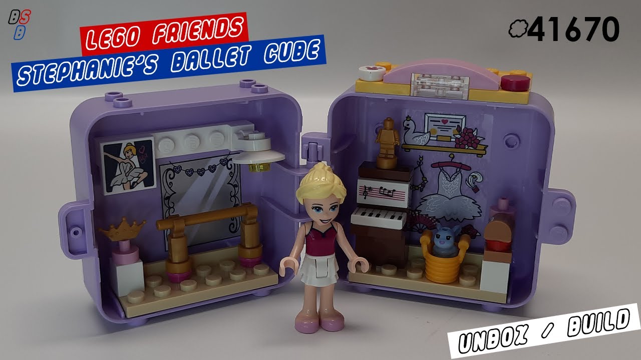 LEGO Friends 41670 Stephanie's Ballet Cube - 2021 Collection - Speed Build - Compact Lego Builds