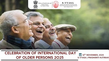 celebration of  international day of older persons 2025 program on 14-11-2025 @ 11:30 AM