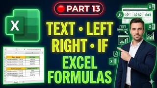 TEXT, LEFT, RIGHT &amp; IF Formula in Excel | Complete Tutorial in Hindi | Excel 2026