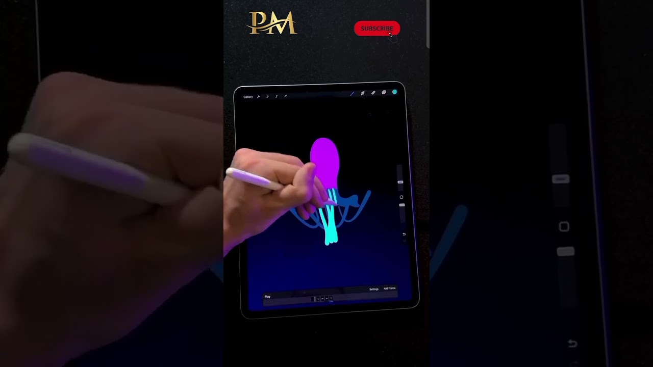 New Jellyfish Animation in Procreate