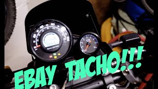 Wiring a cheap ebay TACHOMETER!  Aftermarket REV COUNTER on a Royal Enfield Scram 411 (or any bike)