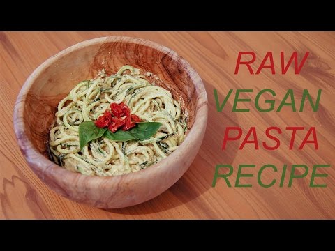 Raw Vegan Mediterranean Pasta Sauce Recipe With Zucchini Noodles