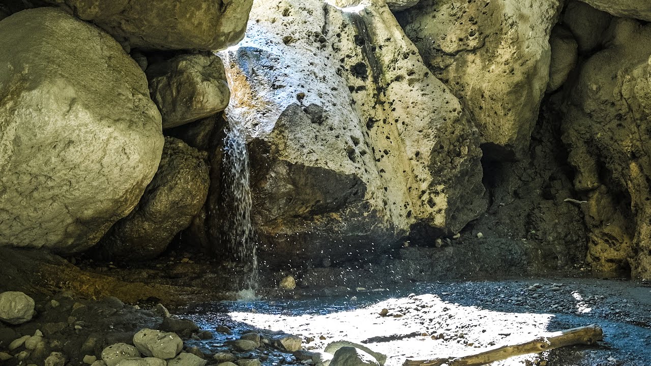 Waterfall in a Stunning Mountain Gorge! Dagestan. 4K original video