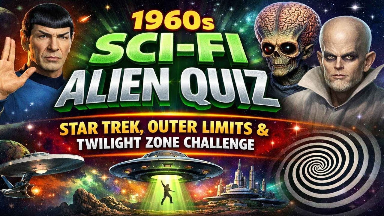 1960s Sci‑Fi Alien Quiz Star Trek, Outer Limits & Twilight Zone Challenge
