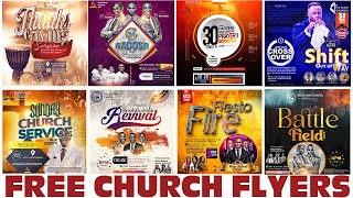 DOWNLOAD FREE CHURCH FLYERS - 100% EDITABLE - PSD FILES