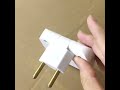 3 in 1 Foldable Wall Plug Adapter / Socket / Converter (1 Pc) MIx colour