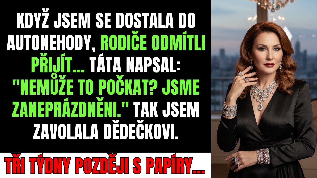 Po nehodě táta napsal 