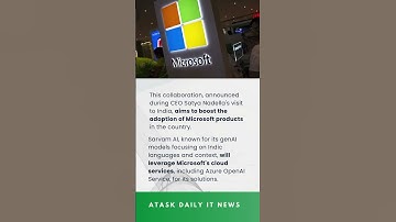 Microsoft collaboration with new AI Startup Sarvam AI