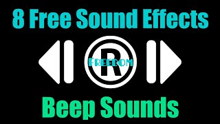 8 Free Beeping Sound Effects for YouTube Videos [No Copyrights] Microwave Airplane Check-Out Cashier