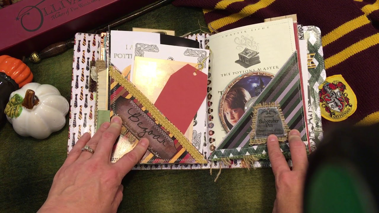 Harry Potter Junk Journal Flip Through Hogwarts Travelers Notebook