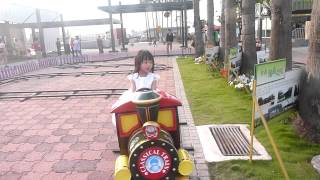 琦芸開小火車.新營服務區1030330