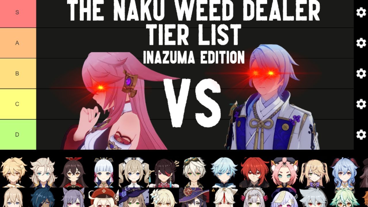 The Naku Weed Dealer Tier List ( Inazuma Edition) Genshin Impact YouTube