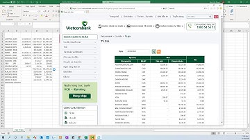 [VBA Excel Ứng Dụng] Lấy tỷ giá VCB