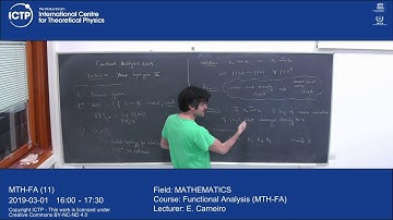 Functional Analysis (MTH-FA)  Lecture 11