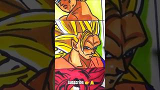 Ultimate Goku SSJ3 Drawing Tutorial! 🤩🔥 #youtubeshorts #shorts #ytshorts