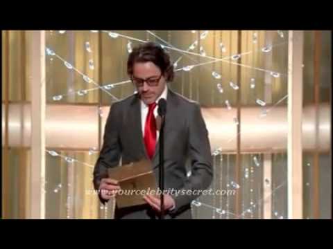 Robert Downey Jr Awards Speech Golden Globes 2011 Best Actress Comedy