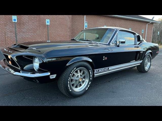 1968 GT500KR 428 Cobra Jet Raven Black 5 Speed. - YouTube