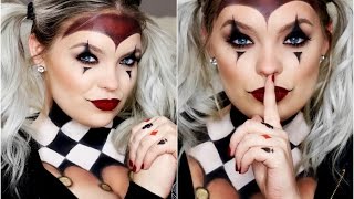 HARLEY QUINN MAKEUP TUTORIAL ❤️ Brianna Fox screenshot 3