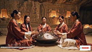 Lantern in the Sky Hollow Prism Drift (1111 Hz)| 1 hour handpan music